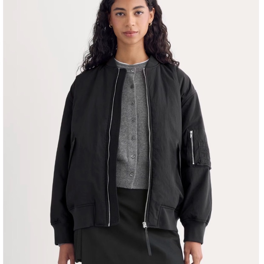 Everlane Oversized Puffer Bomber Jacket